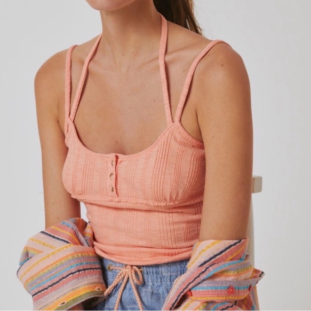 Anthropologie PILCRO Sustainable‎ Henley Tank - Picture 2 of 6